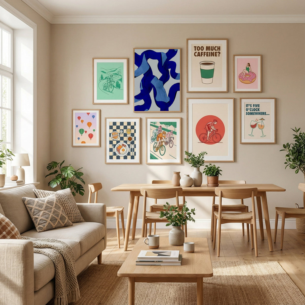 Abstract Brush Strokes 65X Poster by Mareike Böhmer in Define Your Sanctuary gallery wall