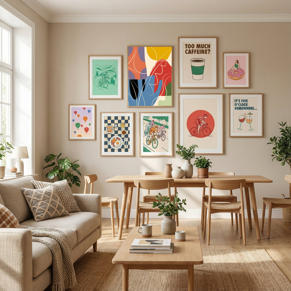 Abstract Color Collage Poster by Little Dean in Define Your Sanctuary gallery wall