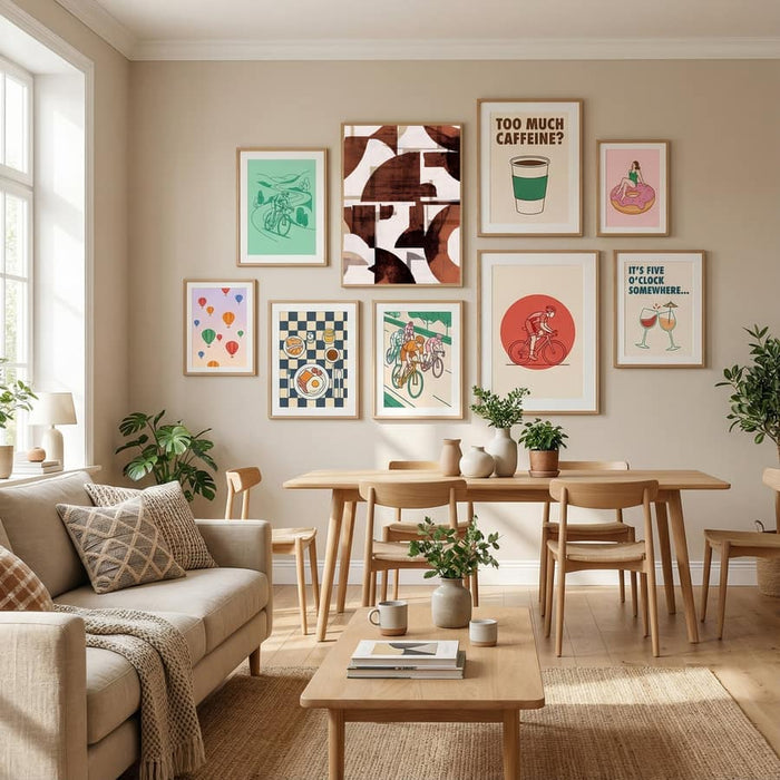 Abstract Rust & Form Poster by cartissi in Define Your Sanctuary gallery wall