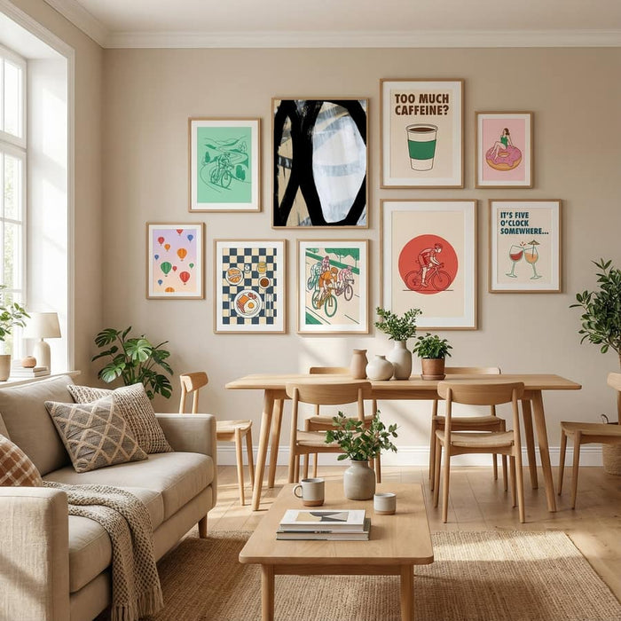 Bold Black On White No1 Poster – plakat og kunsttryk