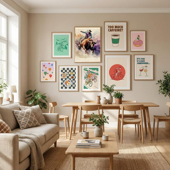 Bull Rider Poster by Thomas Chedeville in Define Your Sanctuary gallery wall