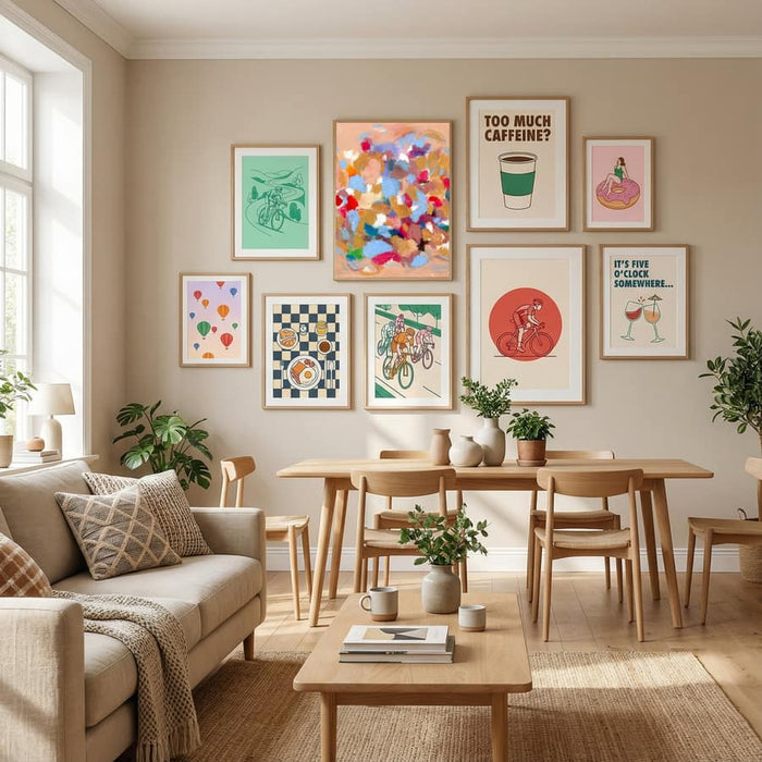 Confetti Garden I Poster by Janel Bragg in Define Your Sanctuary gallery wall