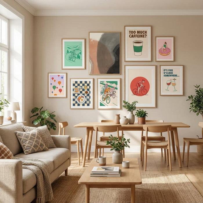 Earth Tone Abstract Study Poster – plakat og kunsttryk