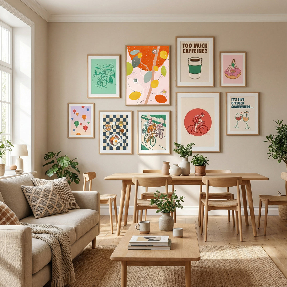Friendly Colors Hilma 5 Poster by Ana Rut Bre in Define Your Sanctuary gallery wall