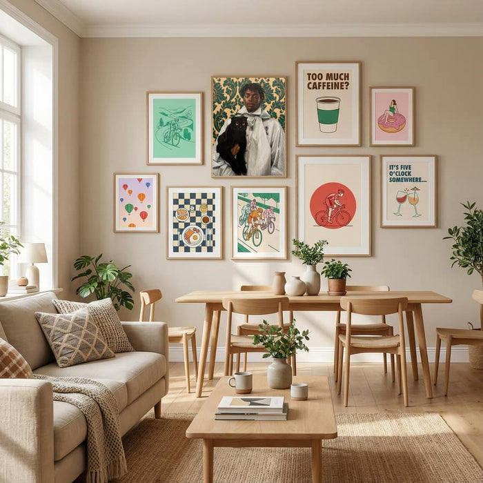 Gentleman with Cat Poster – poster and art print