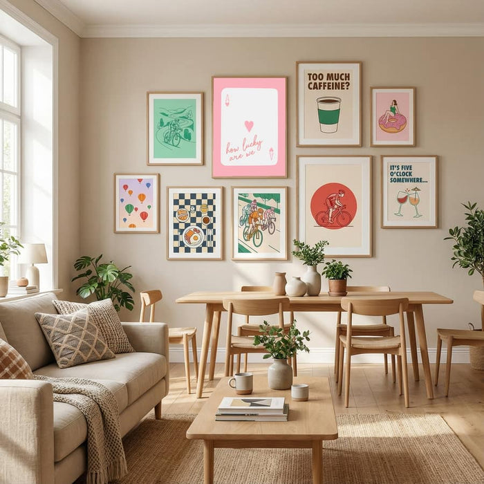 How Lucky Are We Ace Pink Poster – plakat og kunsttryk