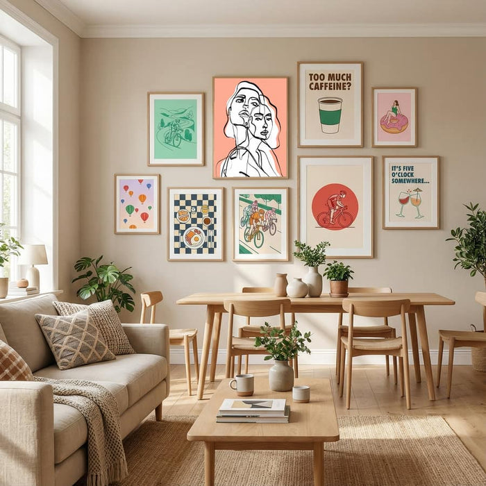 Imaginations (Peach) Poster – plakat og kunsttryk