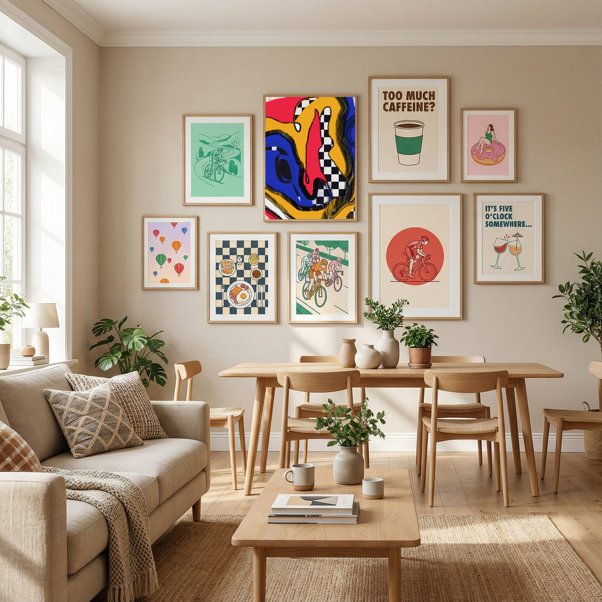 Leggings Bold Abstract Poster by Little Dean in Define Your Sanctuary gallery wall
