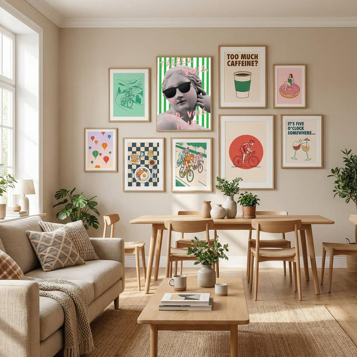 Striped Venus Poster – plakat og kunsttryk