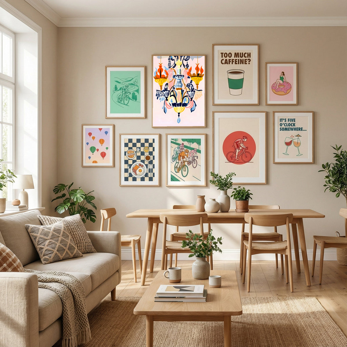 The Chandelier Poster by Uma Gokhale in Define Your Sanctuary gallery wall