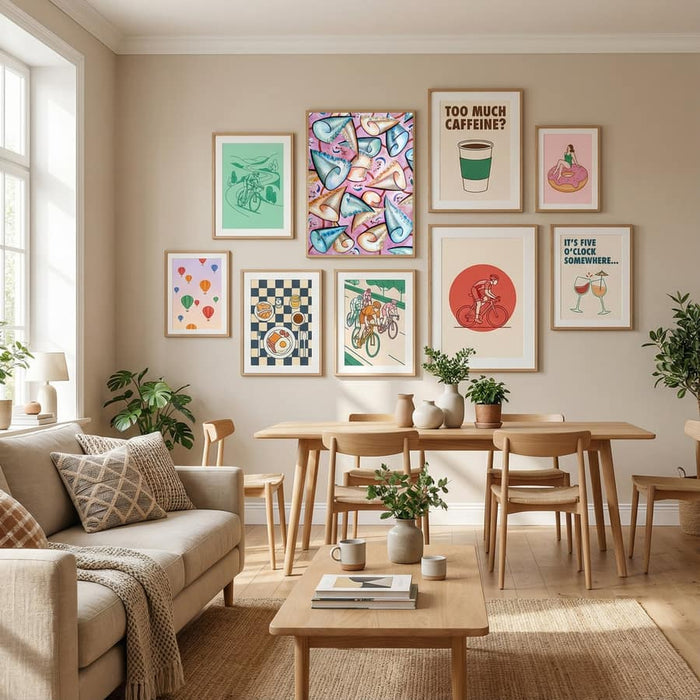 Watercolor Carnival Poster by Angelo Cerantola in Define Your Sanctuary gallery wall