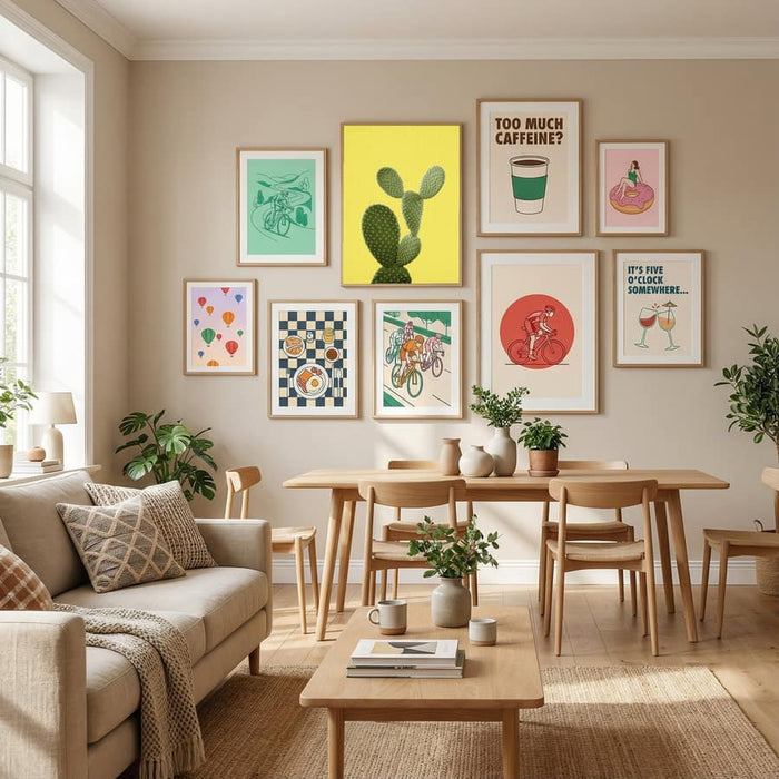 Yellow Cactus Poster by Lila & Lola in Define Your Sanctuary gallery wall