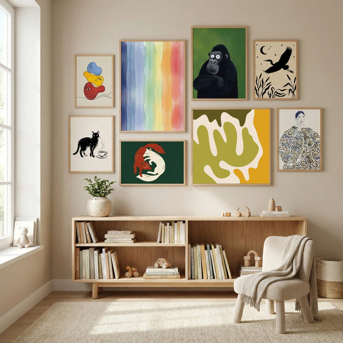 9 Poster by Angela Minca in Modern Curation gallery wall