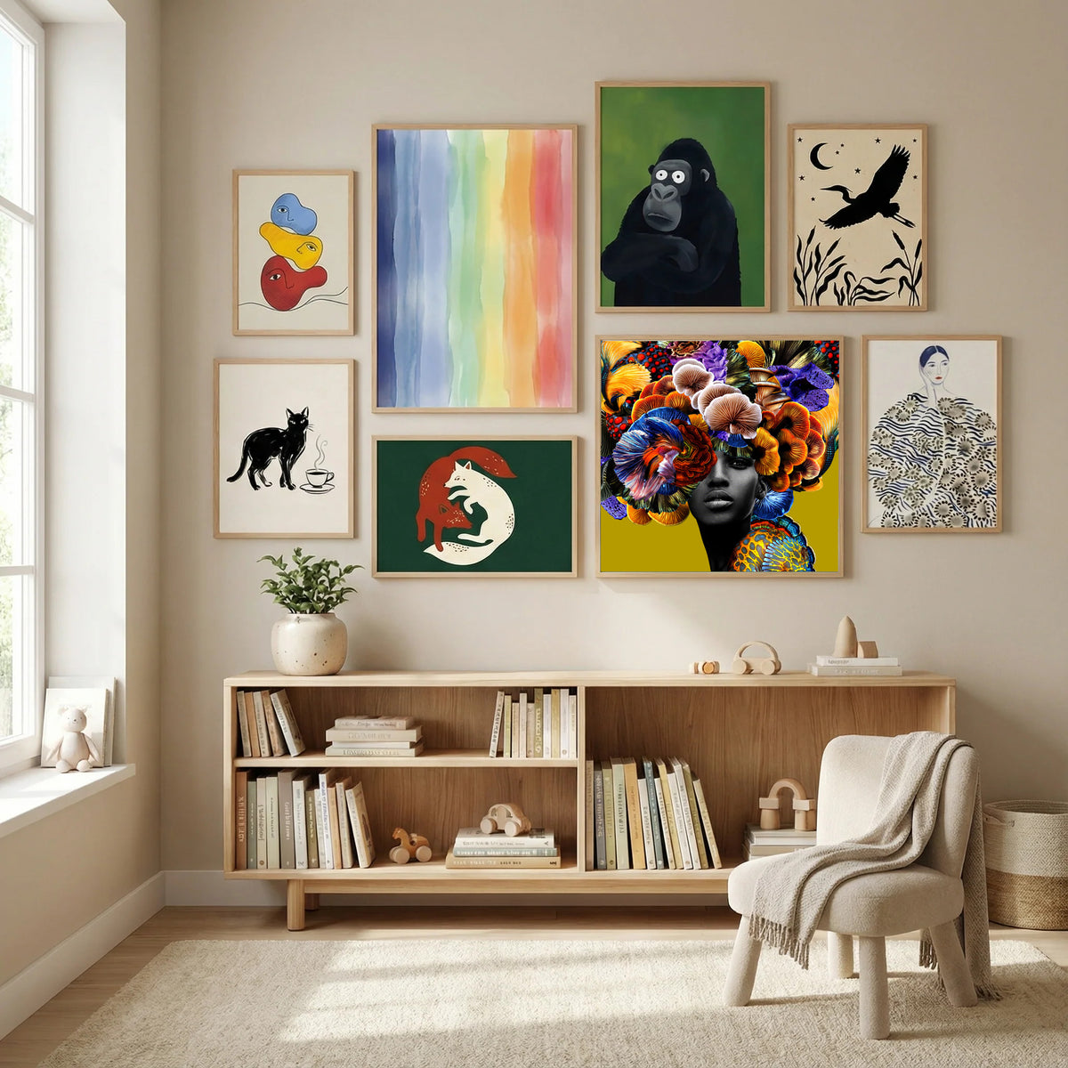 Good Hair Poster by Lolita Lorenzo in Modern Curation gallery wall