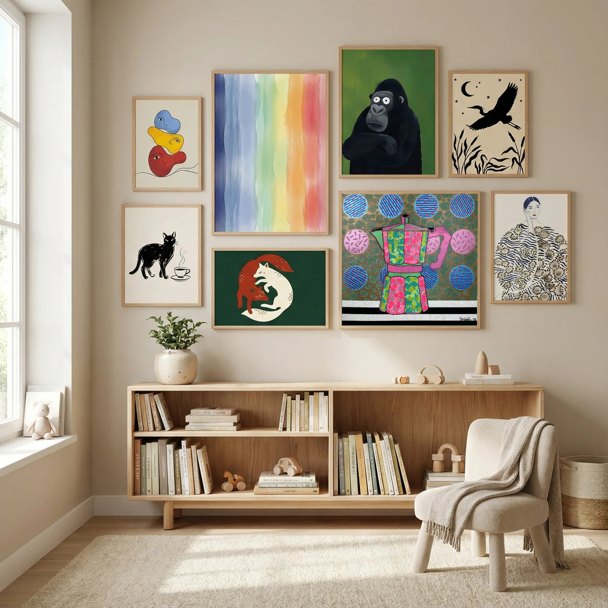 Iced Latte Poster by David Galan in Modern Curation gallery wall