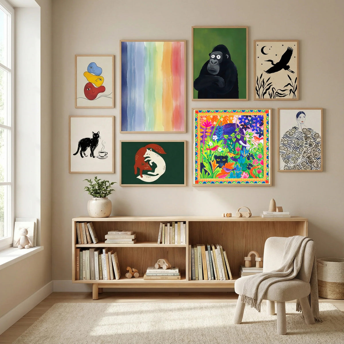 The Jungle Poster by Isabelle Brent in Modern Curation gallery wall