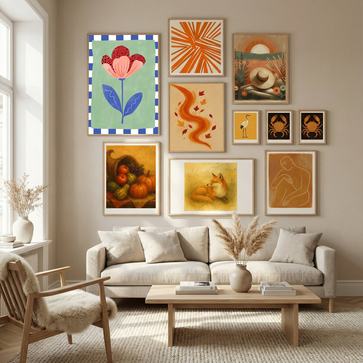 Abstract Composition No. 23 Poster by Elena Ristova in Nordic Tranquility gallery wall