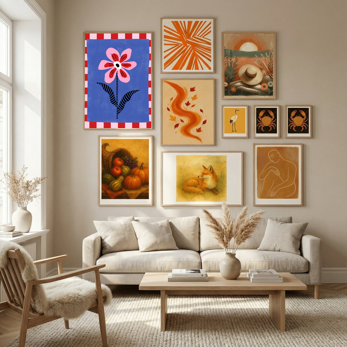 Abstract Composition No. 28 Poster by Elena Ristova in Nordic Tranquility gallery wall