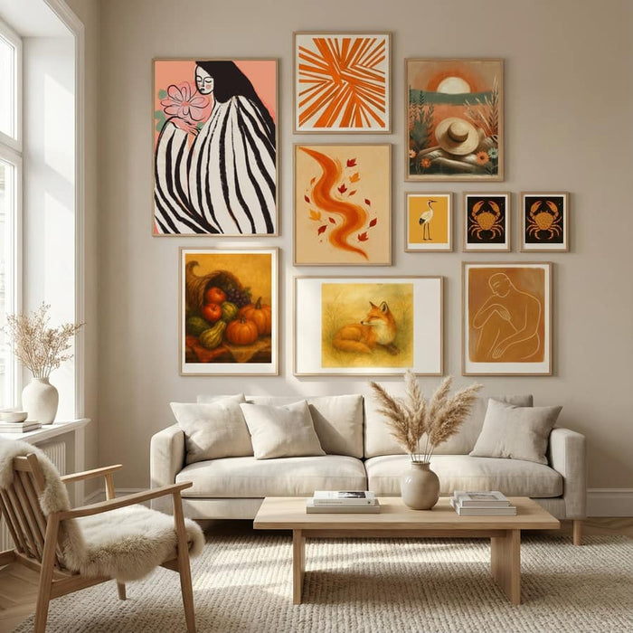 A Silent Moment (Peach) Poster – poster and art print