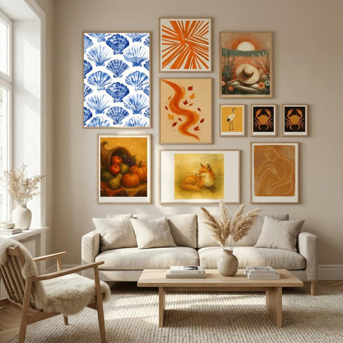 Blueshellpattern Poster – Poster und Kunstdruck