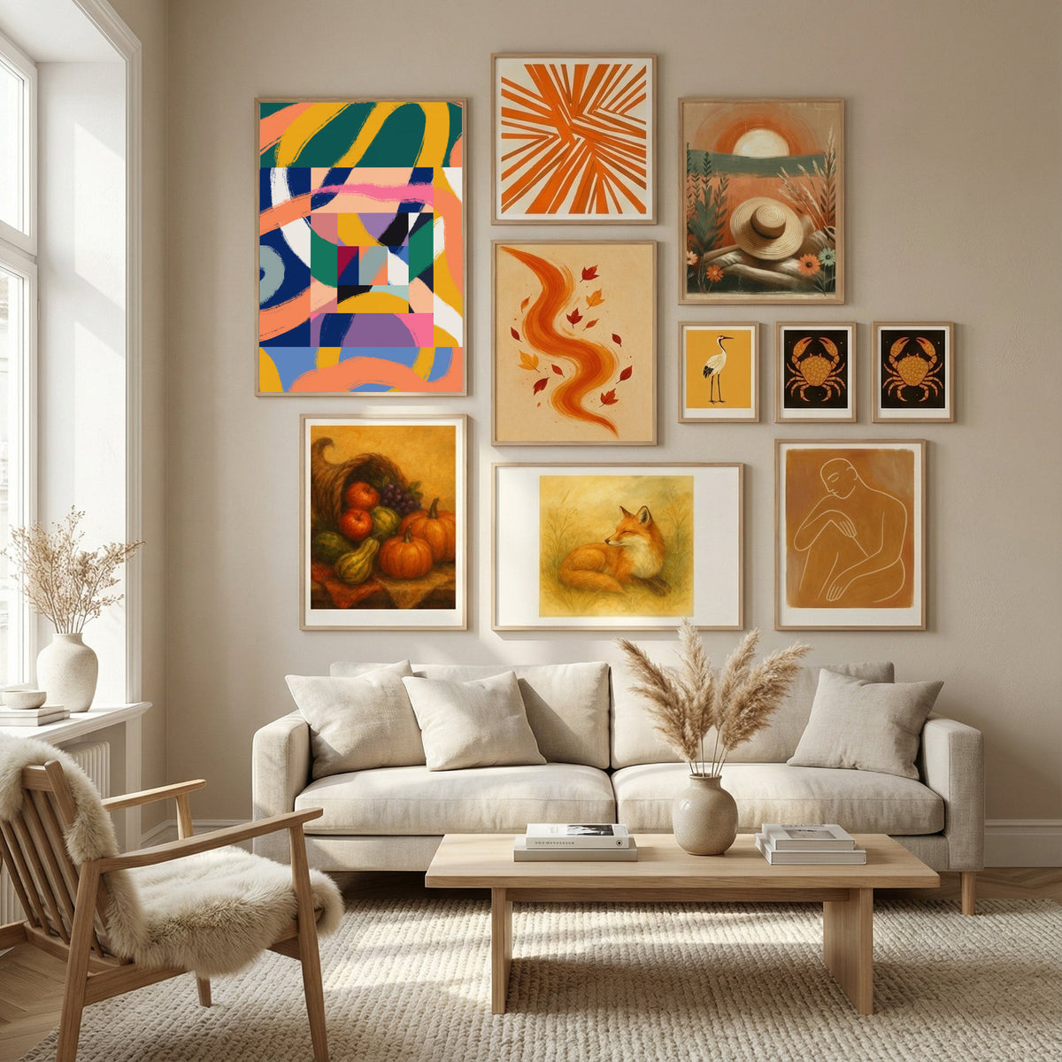Boxes of Ribbons Poster by Little Dean in Nordic Tranquility gallery wall