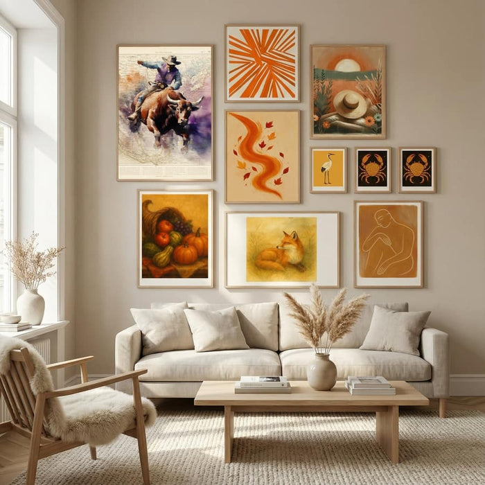 Bull Rider Poster by Thomas Chedeville in Nordic Tranquility gallery wall
