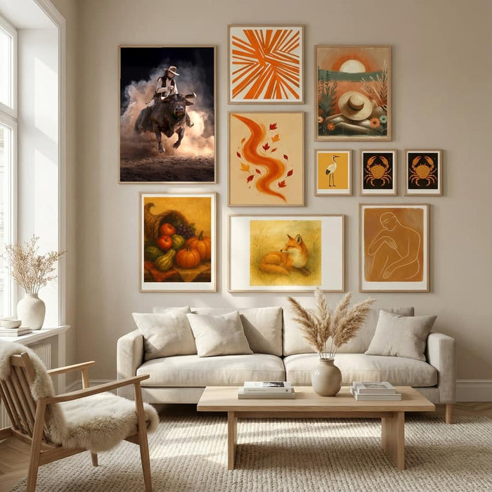 BullRide Poster by Marcel Egger in Nordic Tranquility gallery wall