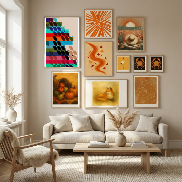 Cascading Petals Poster by cartissi in Nordic Tranquility gallery wall
