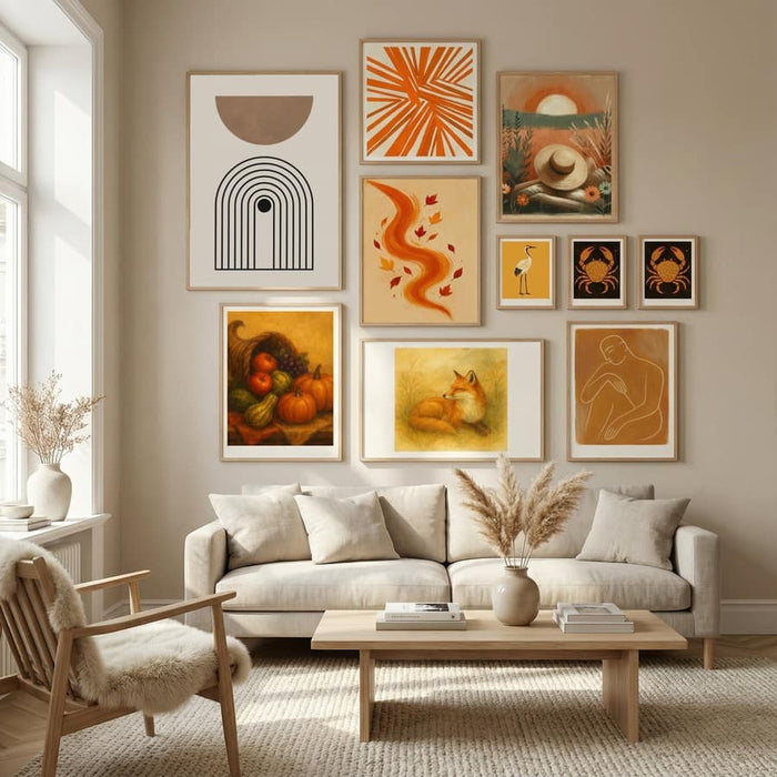 Composition lines and circles 5 Poster – plakat og kunsttryk