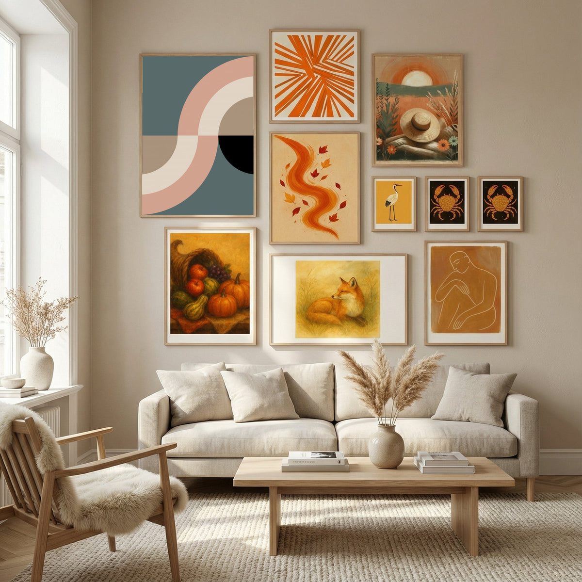 Contemporary Abstract 23 Poster by Nilesh Kulkarni in Nordic Tranquility gallery wall
