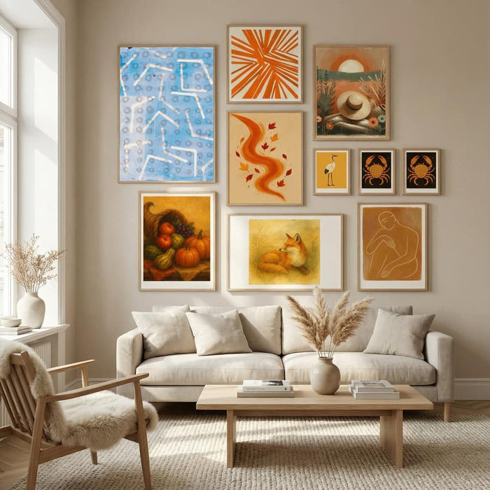 Contemporary Abstract In White and Blue Poster by Dina Dankers in Nordic Tranquility gallery wall