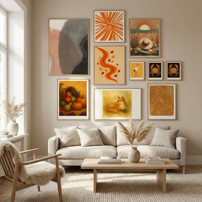 Earth Tone Abstract Study Poster – plakat og kunsttryk