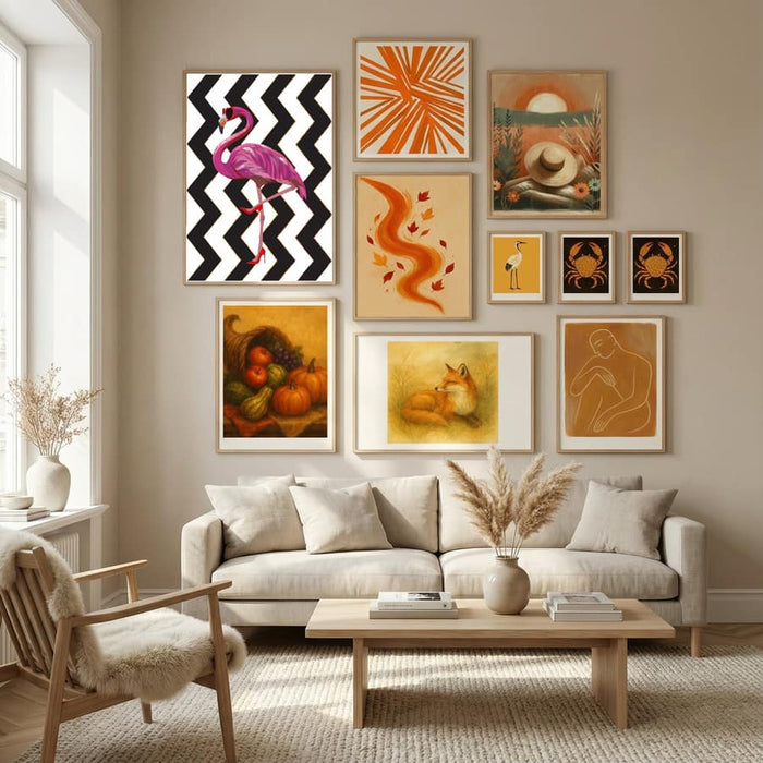 Flamingo heels Zigzag Poster – Poster und Kunstdruck