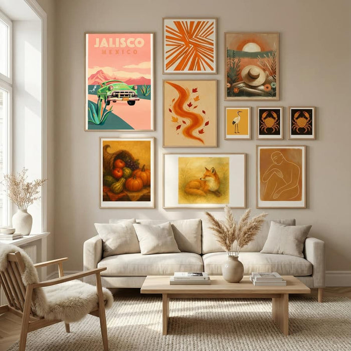 Jalisco Mexico Vintage Travel Poster by The Whiskey Ginger in Nordic Tranquility gallery wall