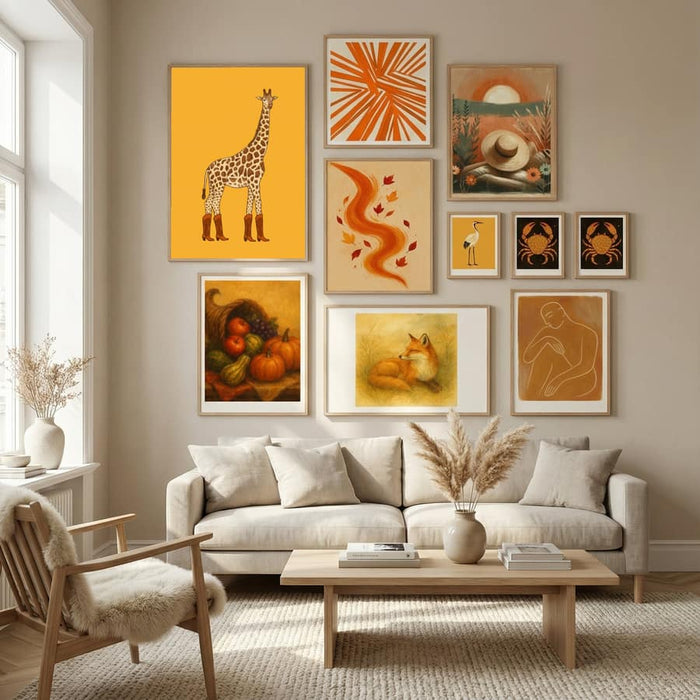 Jolene the Cowgirl Giraffe Poster by Anyone Can Yeehaw in Nordic Tranquility gallery wall