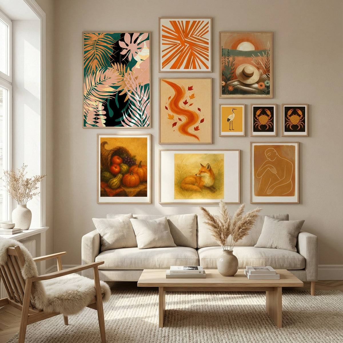 Leaves Summerly Poster by Ana Rut Bre in Nordic Tranquility gallery wall