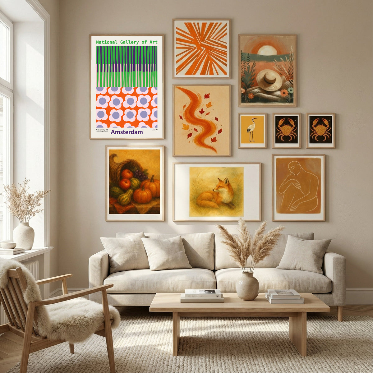 National Gallery of Art Amsterdam Poster by Annick in Nordic Tranquility gallery wall