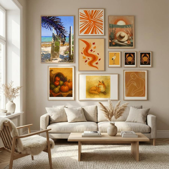 Palm Leaf Beach Poster – poster och konsttryck