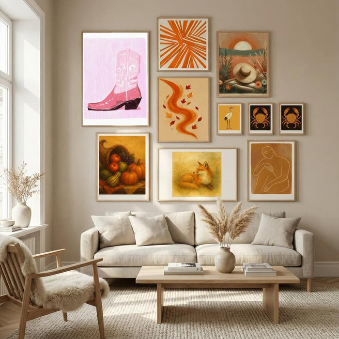 P&c Cowgirlboot Poster by Jenny Liz Rome in Nordic Tranquility gallery wall