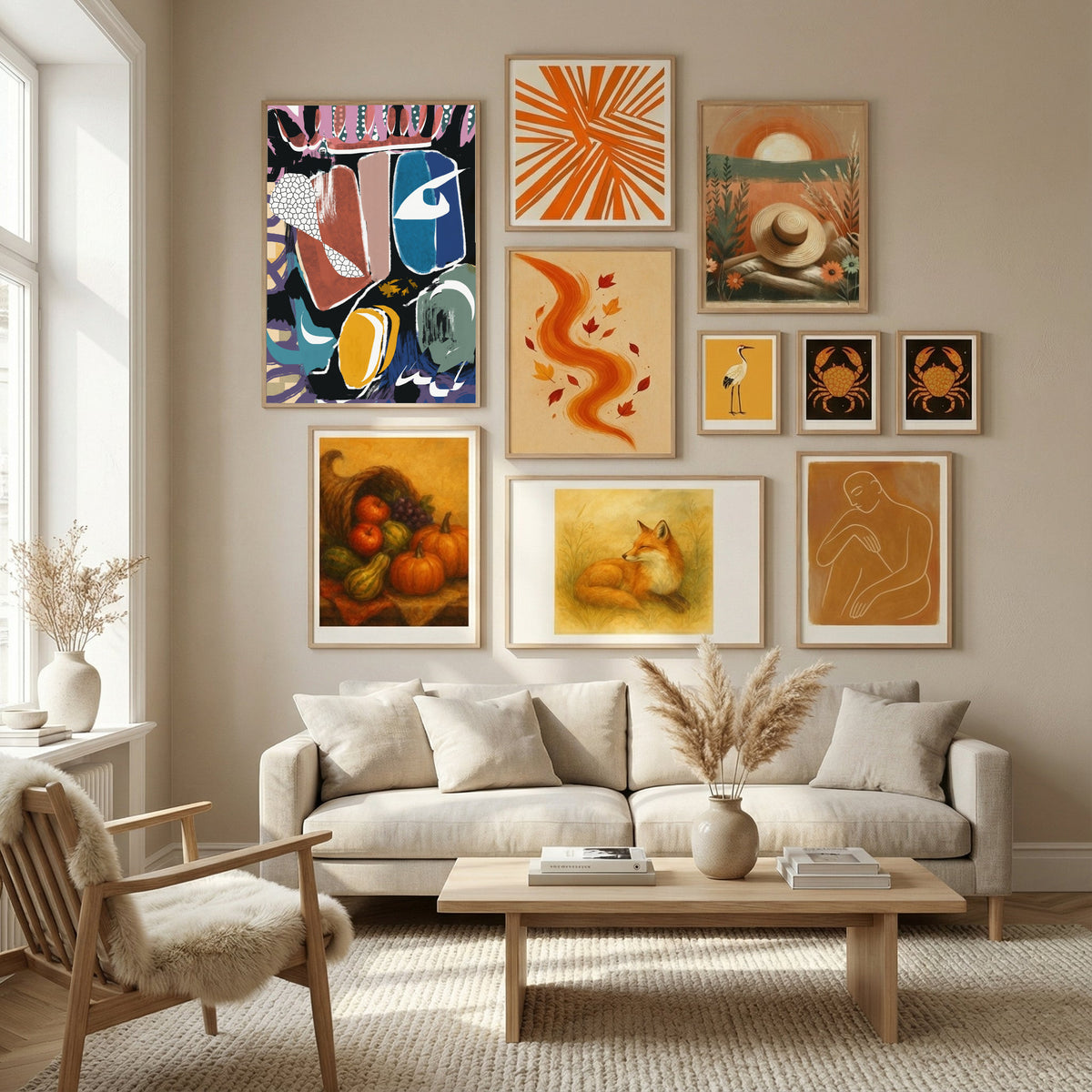 Playful Pebble Abstract Poster by Little Dean in Nordic Tranquility gallery wall
