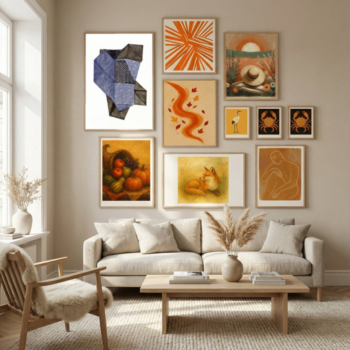 Polygonal shape XV. Poster by Paulina Vårregn in Nordic Tranquility gallery wall