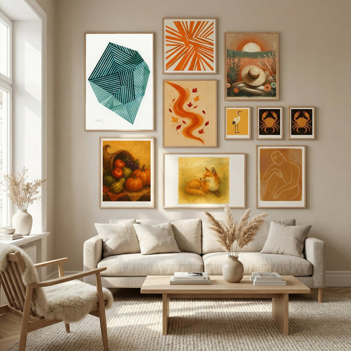 Striped Stone I. Poster by Paulina Vårregn in Nordic Tranquility gallery wall