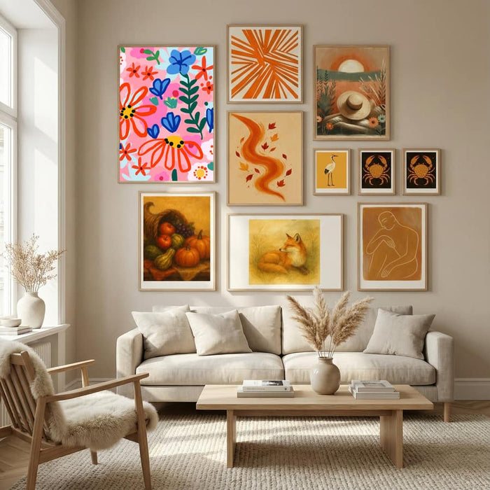 That floral summer kinda feeling Poster by Uma Gokhale in Nordic Tranquility gallery wall