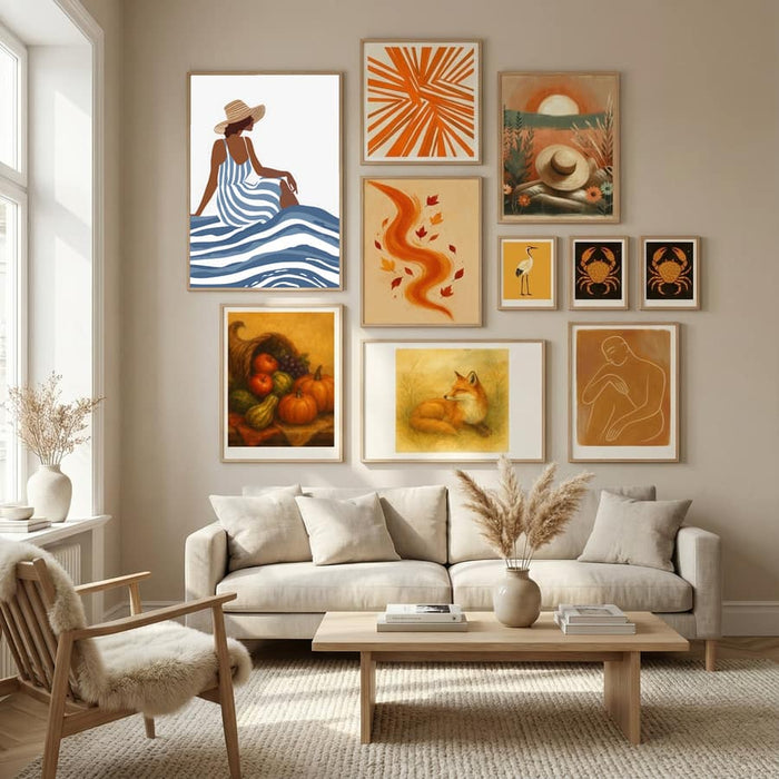 The Girl In the Striped Dress Poster – poster and art print