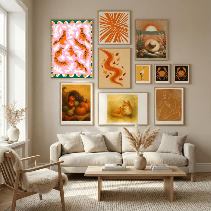The Squirrel Society Meets on Sundays Poster by Uma Gokhale in Nordic Tranquility gallery wall