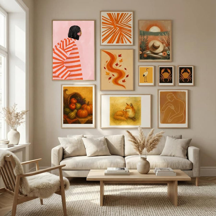 The Woman With the Orange Stripes Poster – poster and art print