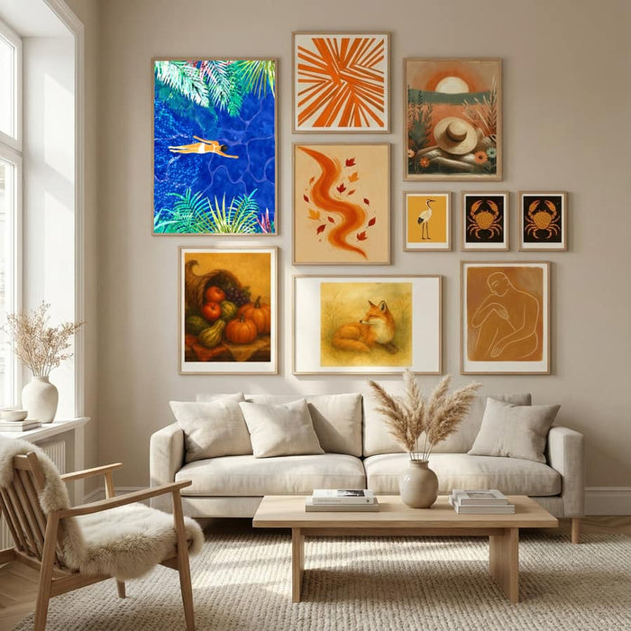 Tropical Jungle Pool Poster by Uma Gokhale in Nordic Tranquility gallery wall