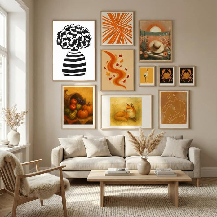 Vase Striped Poster – plakat og kunsttryk