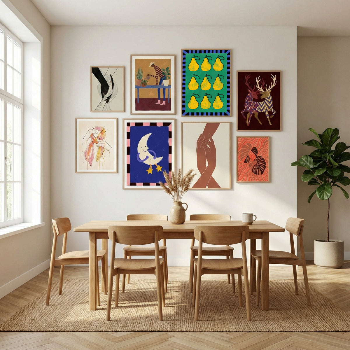 Abstract Composition No. 15 Poster by Elena Ristova in Sophisticated Simplicity gallery wall