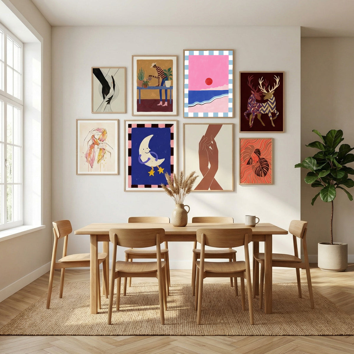 Abstract Composition No. 45 Poster by Elena Ristova in Sophisticated Simplicity gallery wall